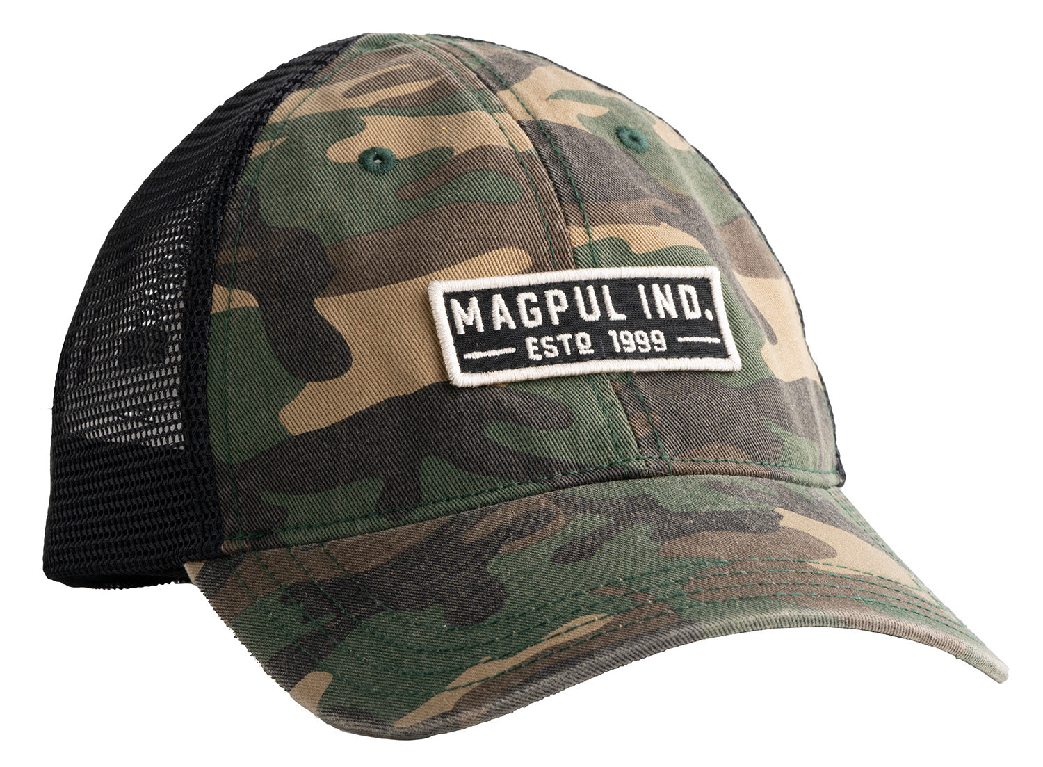Magpul Established Garment Trucker Hat Woodland Camo Adjustable Snapback Embroidered Patch MAG1260-964