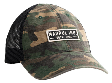 Magpul Established Garment Trucker Hat Woodland Camo Adjustable Snapback Embroidered Patch MAG1260-964