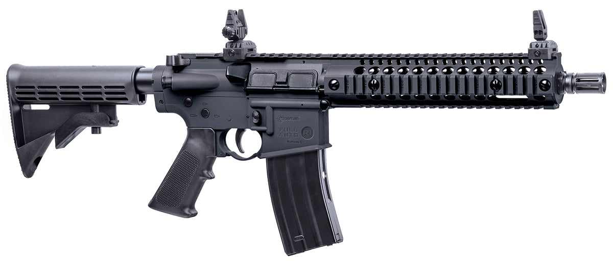 Crosman CFAR1B Full Auto R1 CO2 BB Air Rifle .177 Cal 25rd All Black 6-Position Stock
