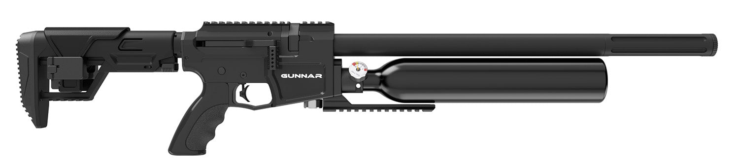 Crosman BPG25S Benjamin Gunnar PCP Air Rifle .25 Cal Black Adjustable AR Stock