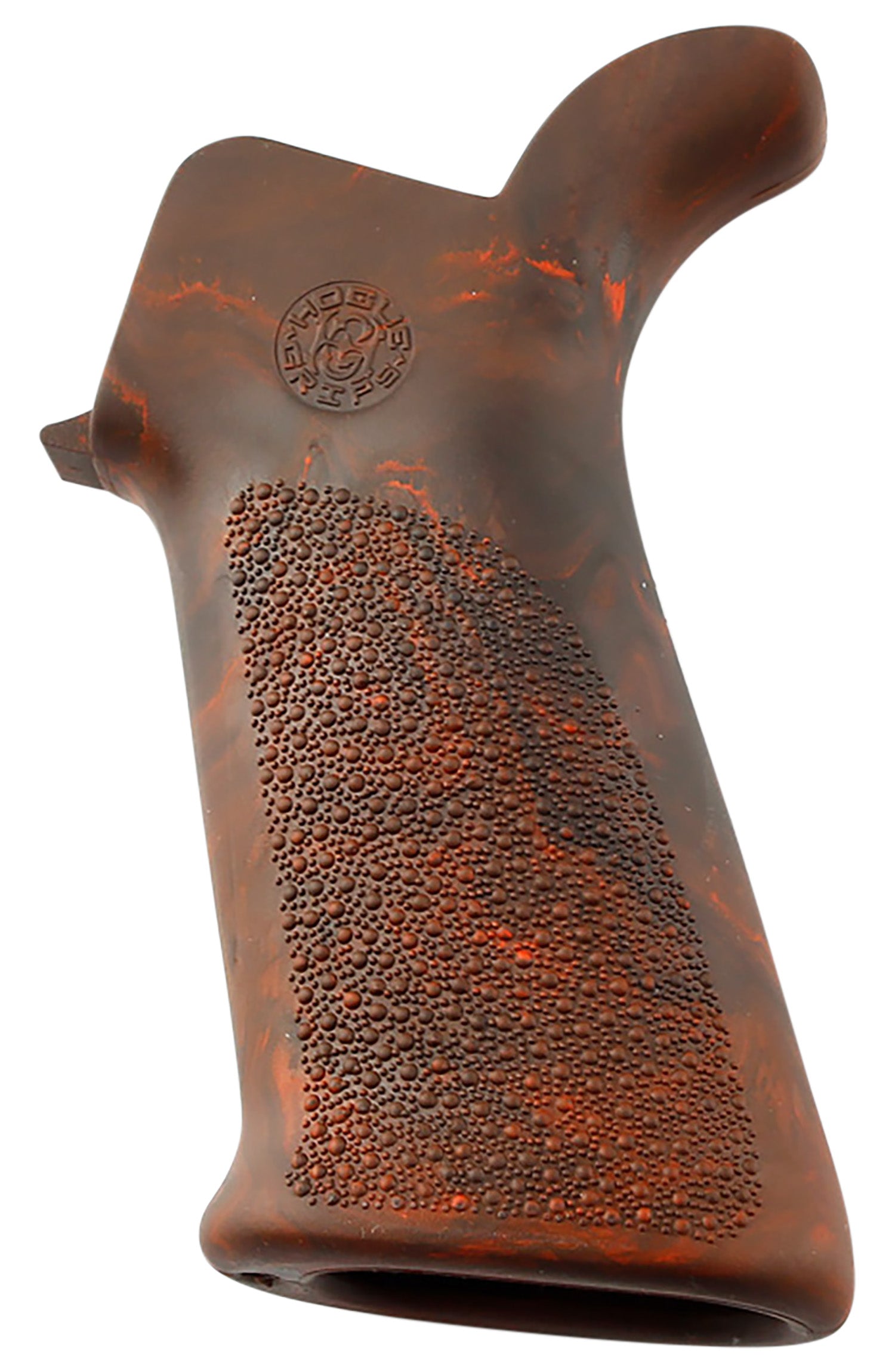 Hogue 15431 OverMolded Beavertail Rubber Grip Red Lava Cobblestone Finish for AR-15, M16