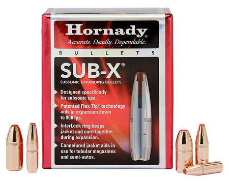 Hornady Sub-X .45 Cal .458" 410 Grain Sub-X Rifle Bullets 50-Count