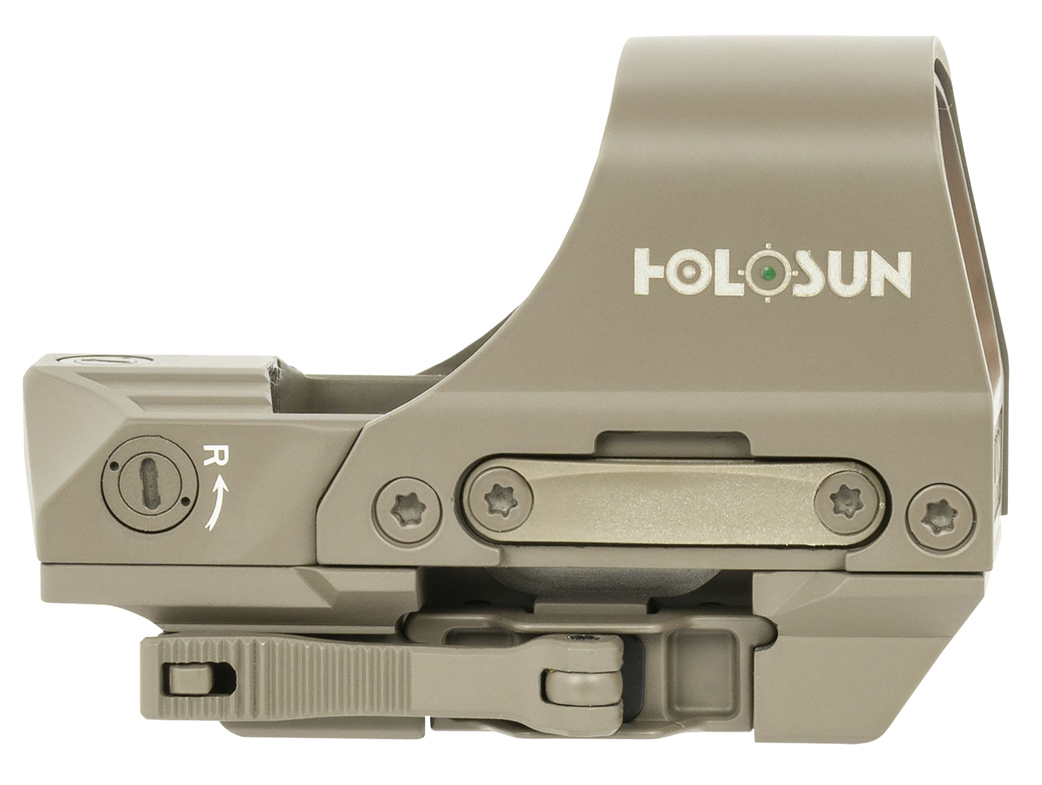 Holosun HE510CGRFDE 510 Flat Dark Earth 2 MOA Green Dot/65 MOA Circle Open Reflex Sight