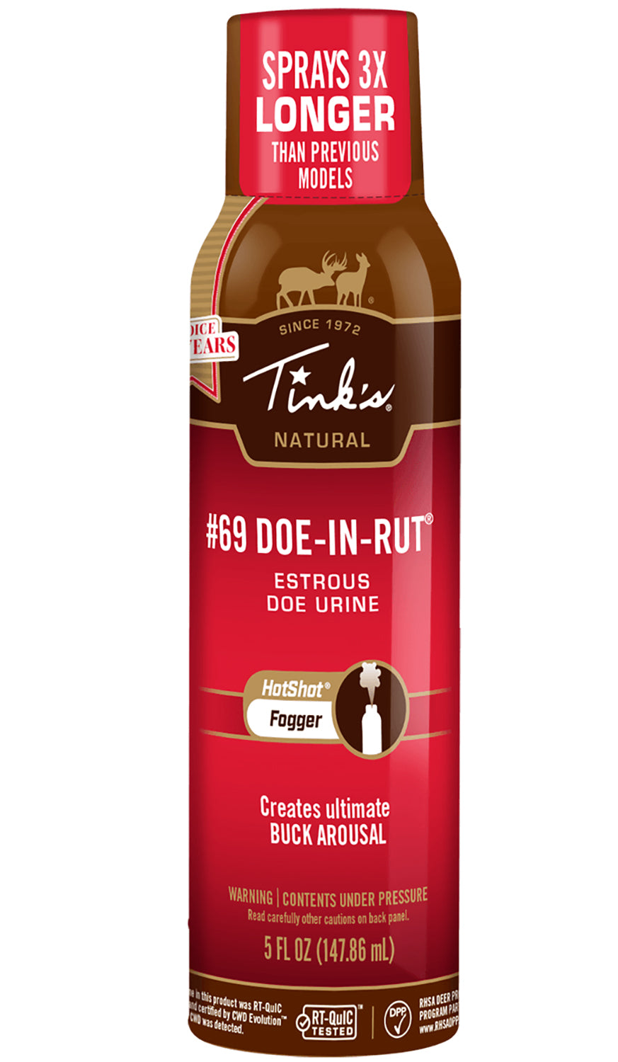 Tinks W5500 #69 Doe-In-Rut Estrous Fogger Deer Attractant 5oz Aerosol