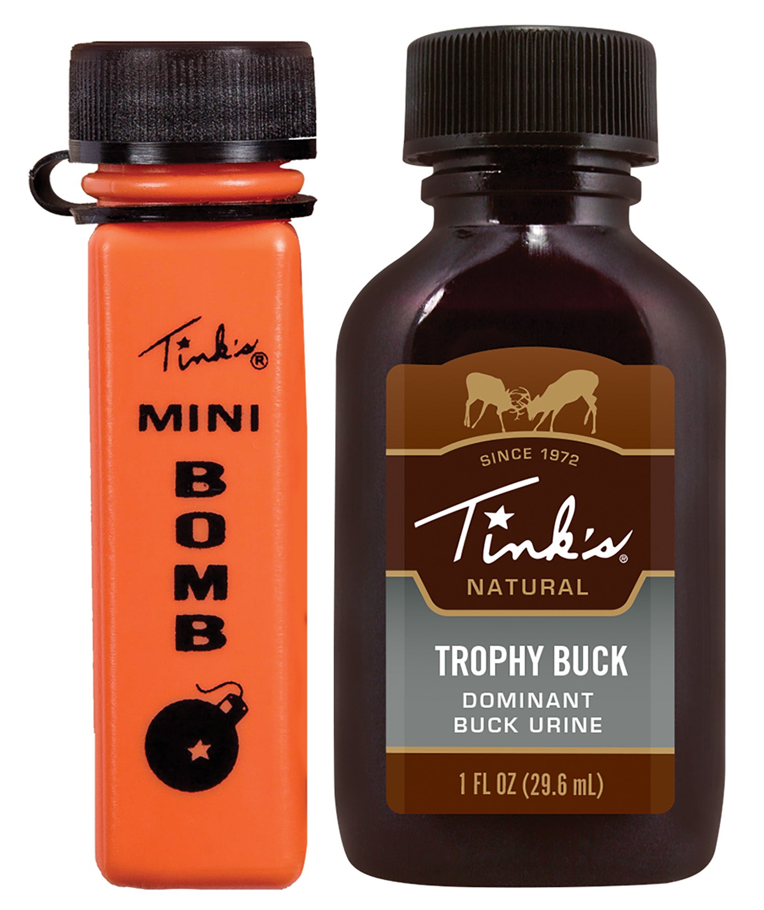 Tinks Trophy Buck Deer Attractant Buck Urine Scent 1 oz with Mini Bomb