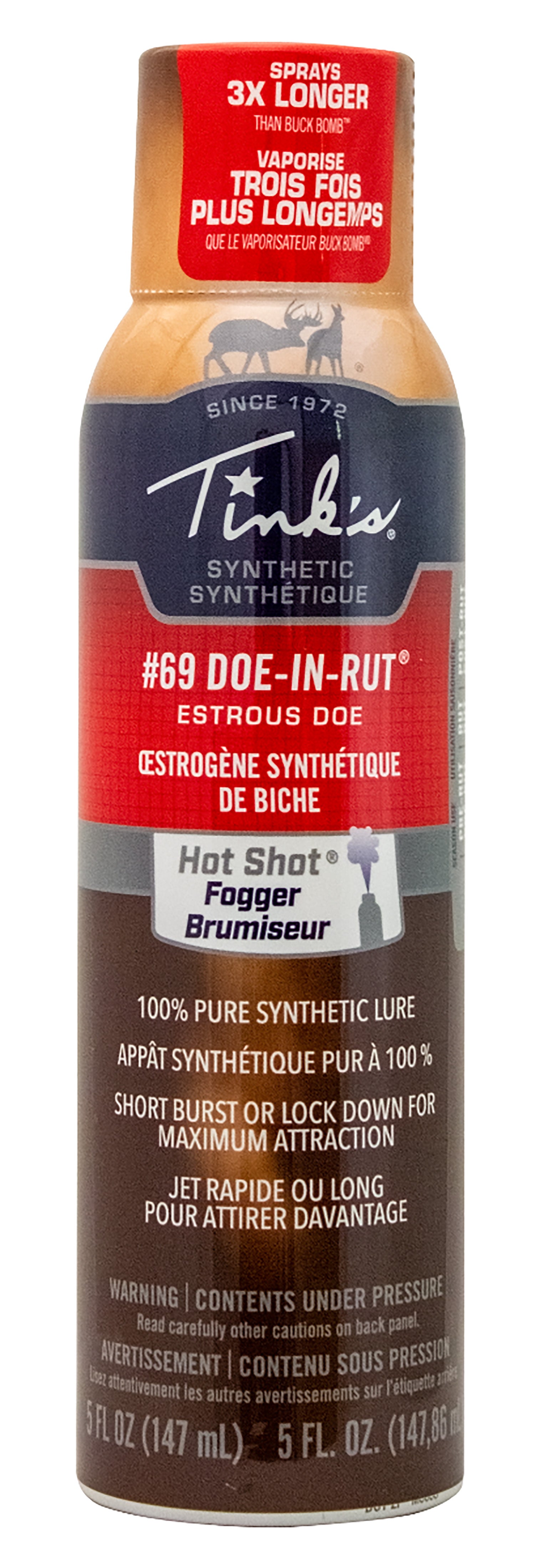 Tinks #69 Doe-In-Rut Synthetic Fogger Deer Attractant Doe In Estrus 5 oz Aerosol