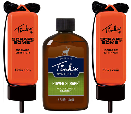 Tinks Power Scrape Mock Scrape Value Pack Deer Attractant 4 oz Dripper 2 pk