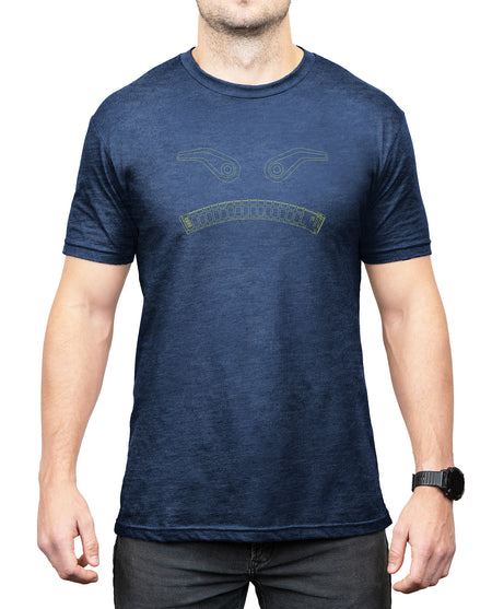 Magpul Magmouth T-Shirt Navy Heather Cotton/Polyester Short Sleeve Small MAG1268411S
