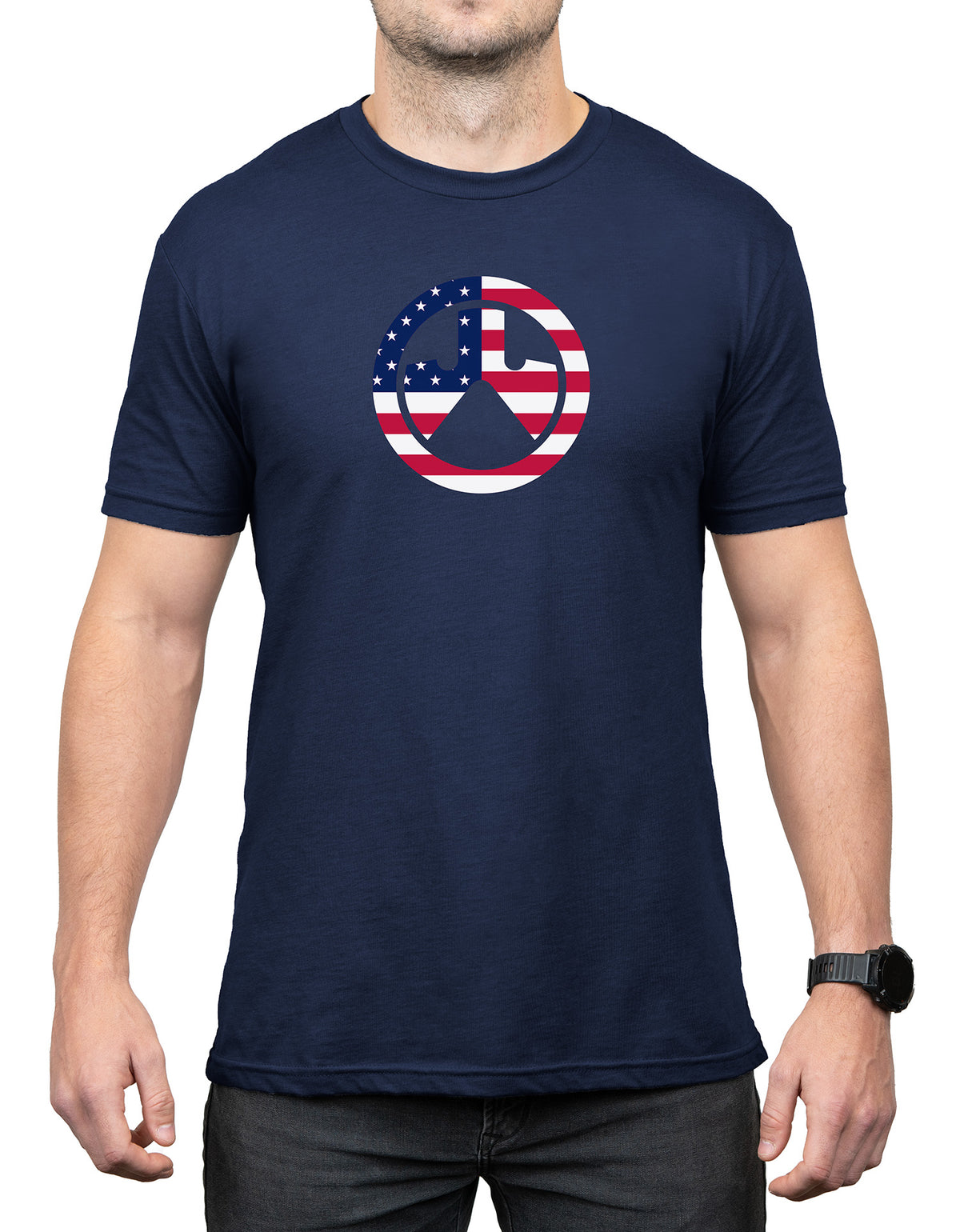 Magpul Independence Icon Navy Short Sleeve T-Shirt Cotton/Polyester Small