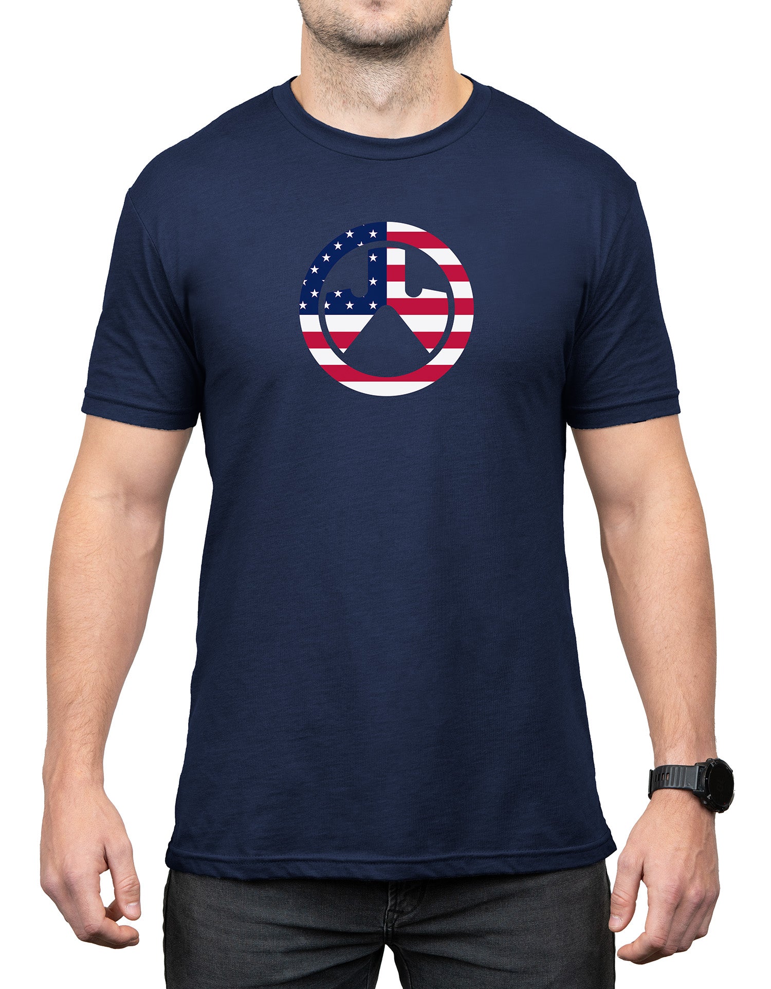 Magpul Independence Icon Navy Short Sleeve T-Shirt Cotton/Polyester Small