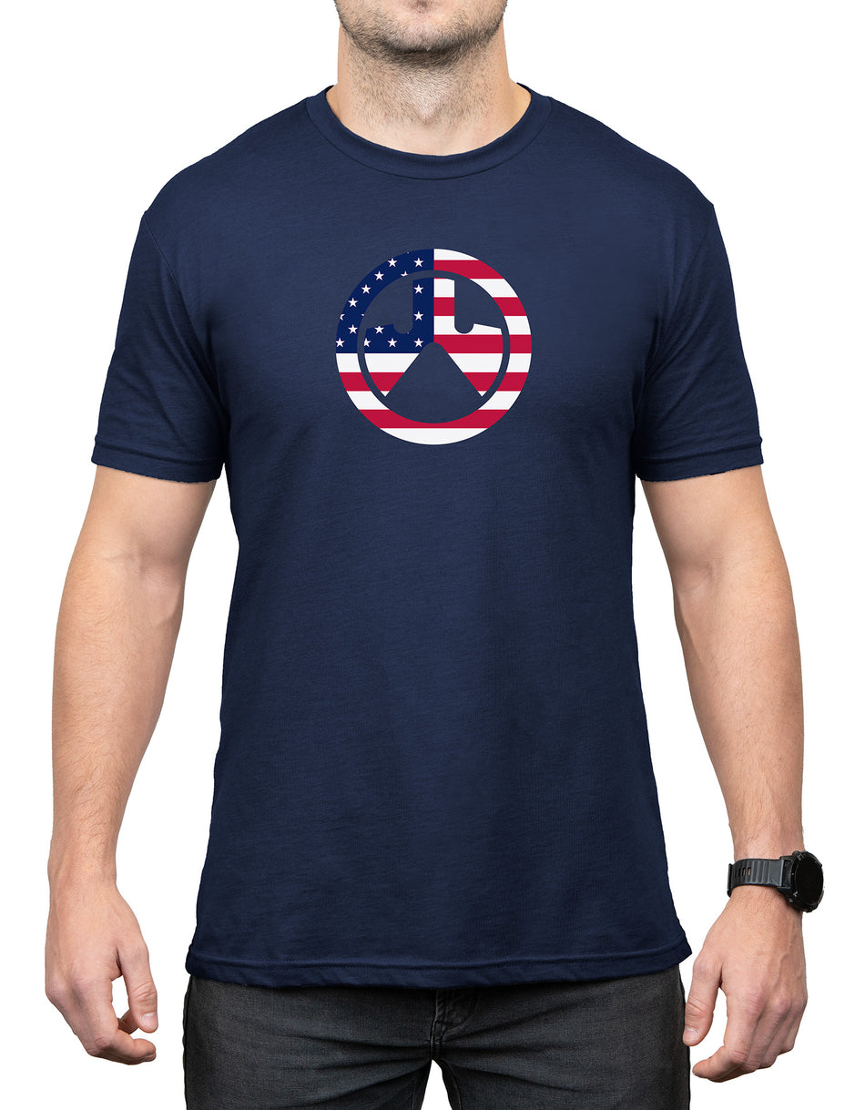 Magpul Independence Icon Navy Short Sleeve T-Shirt Cotton/Polyester Small