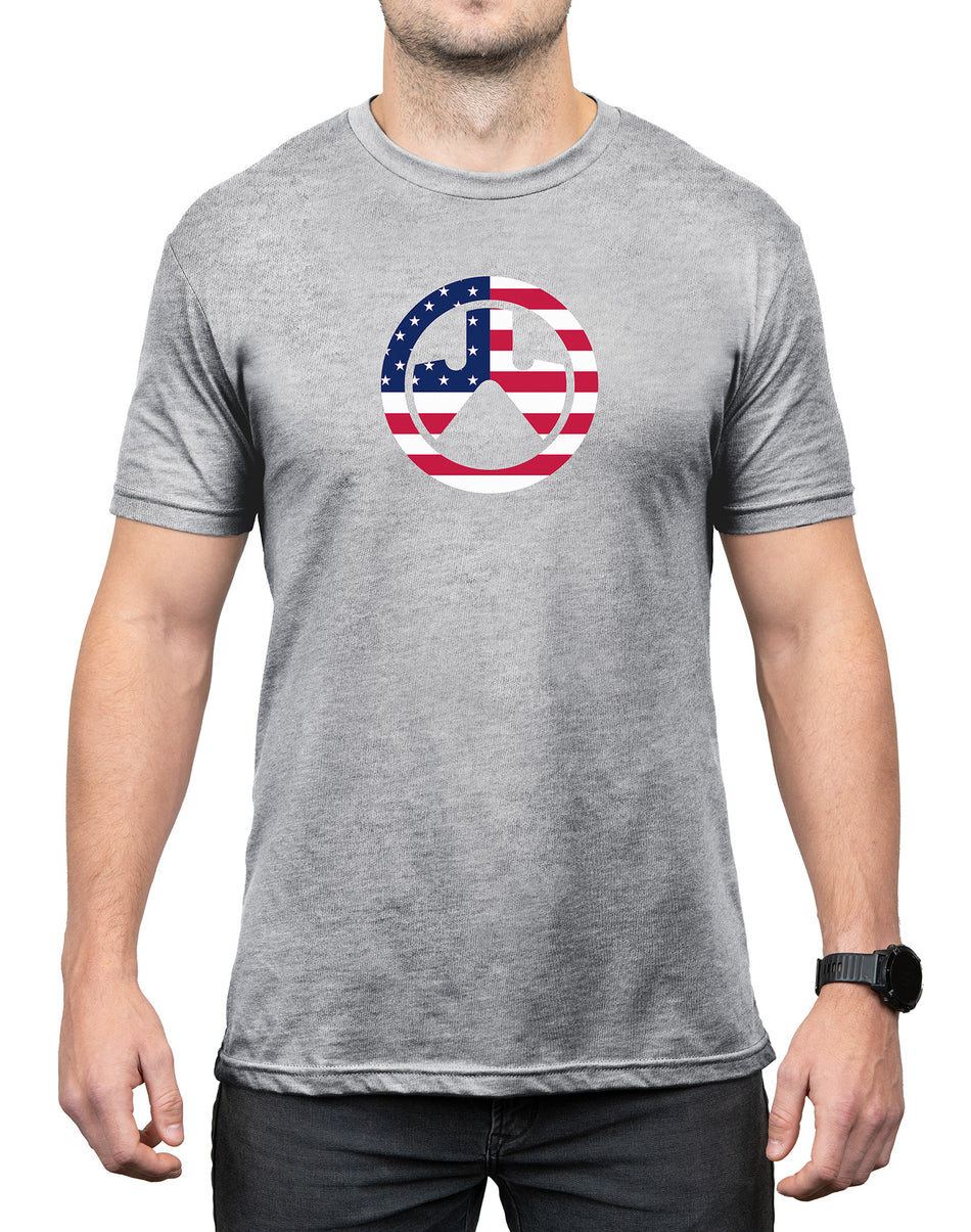 Magpul Independence Icon Athletic Gray Heather Short Sleeve T-Shirt Small