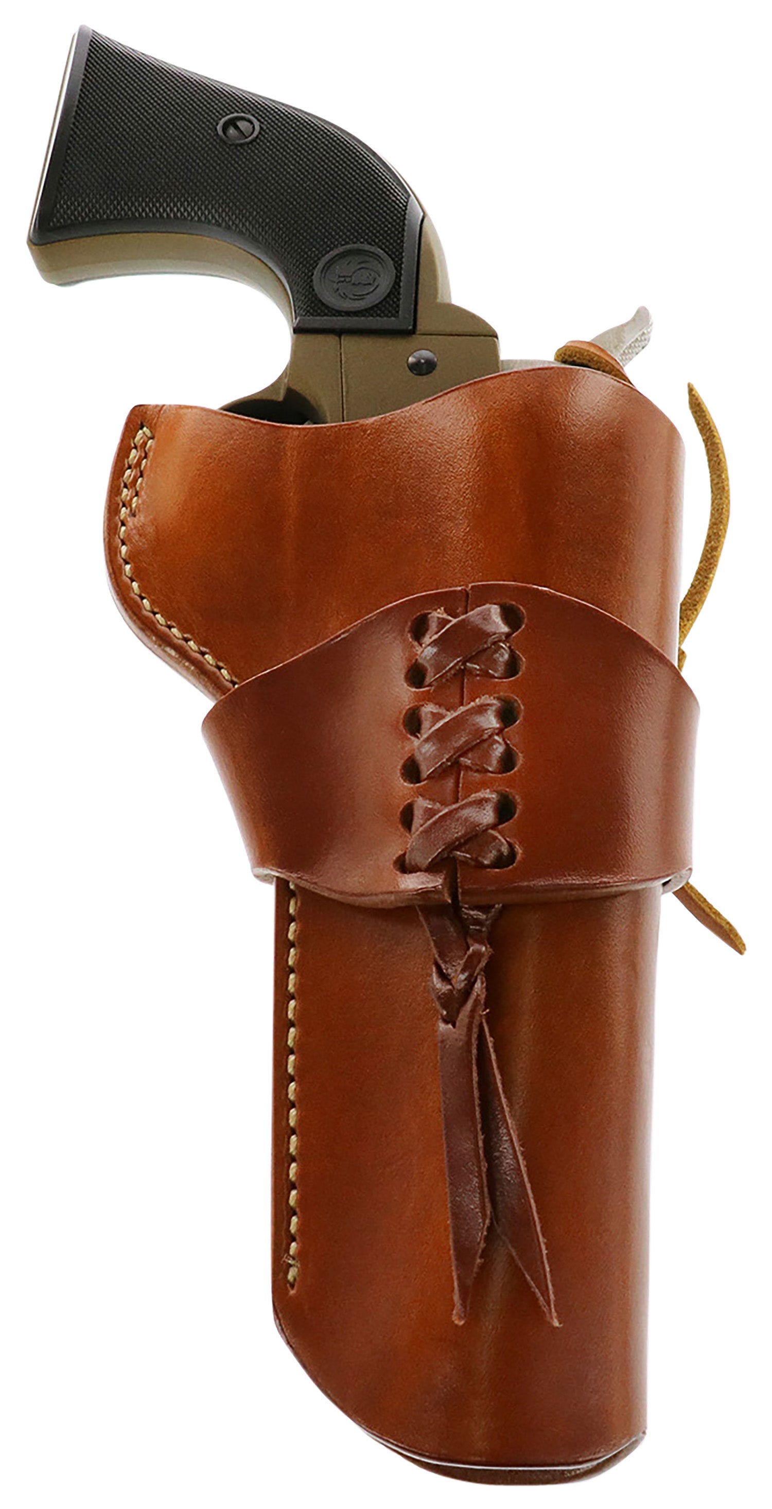 Galco Wrangler OWB Tan Leather Belt Loop Western Holster for Ruger Wrangler Right Hand