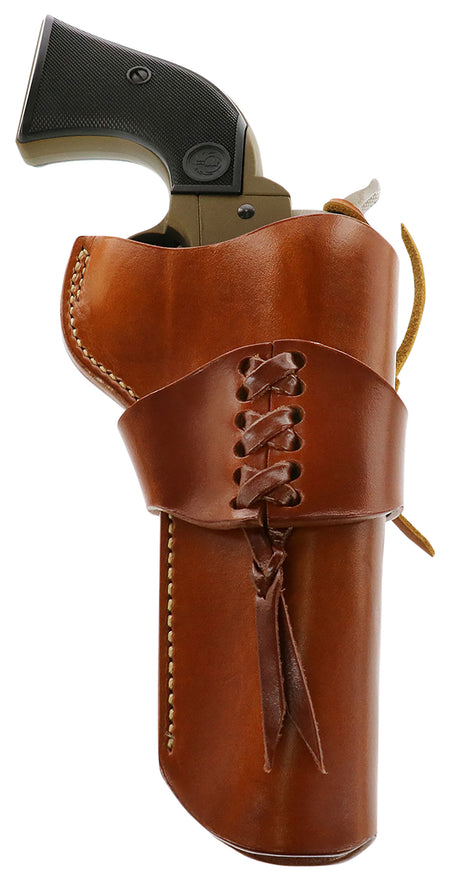 Galco Wrangler OWB Tan Leather Belt Loop Western Holster for Ruger Wrangler Right Hand