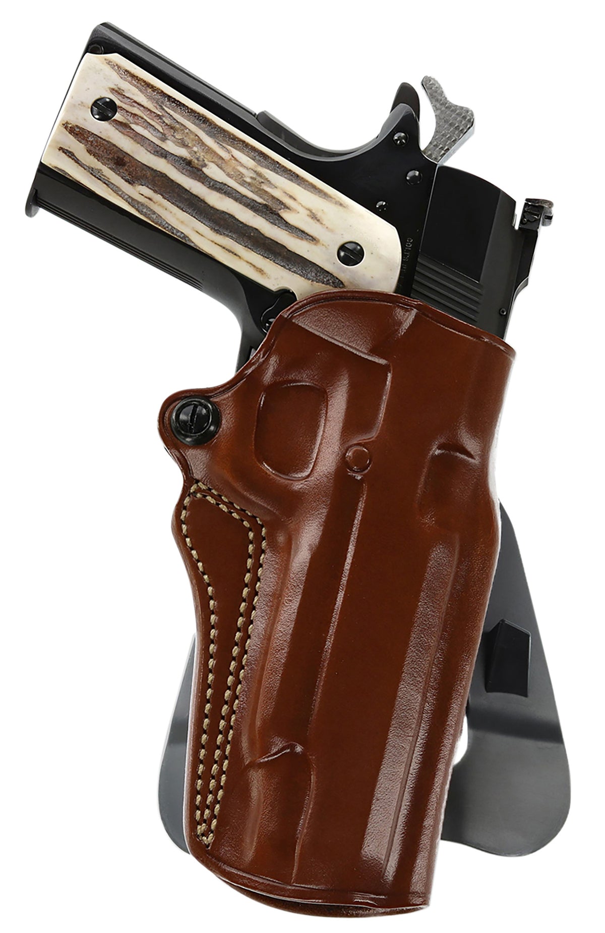 Galco Speed Master 2.0 OWB Tan Leather Paddle Holster Fits 1911 5" Barrel Right Hand
