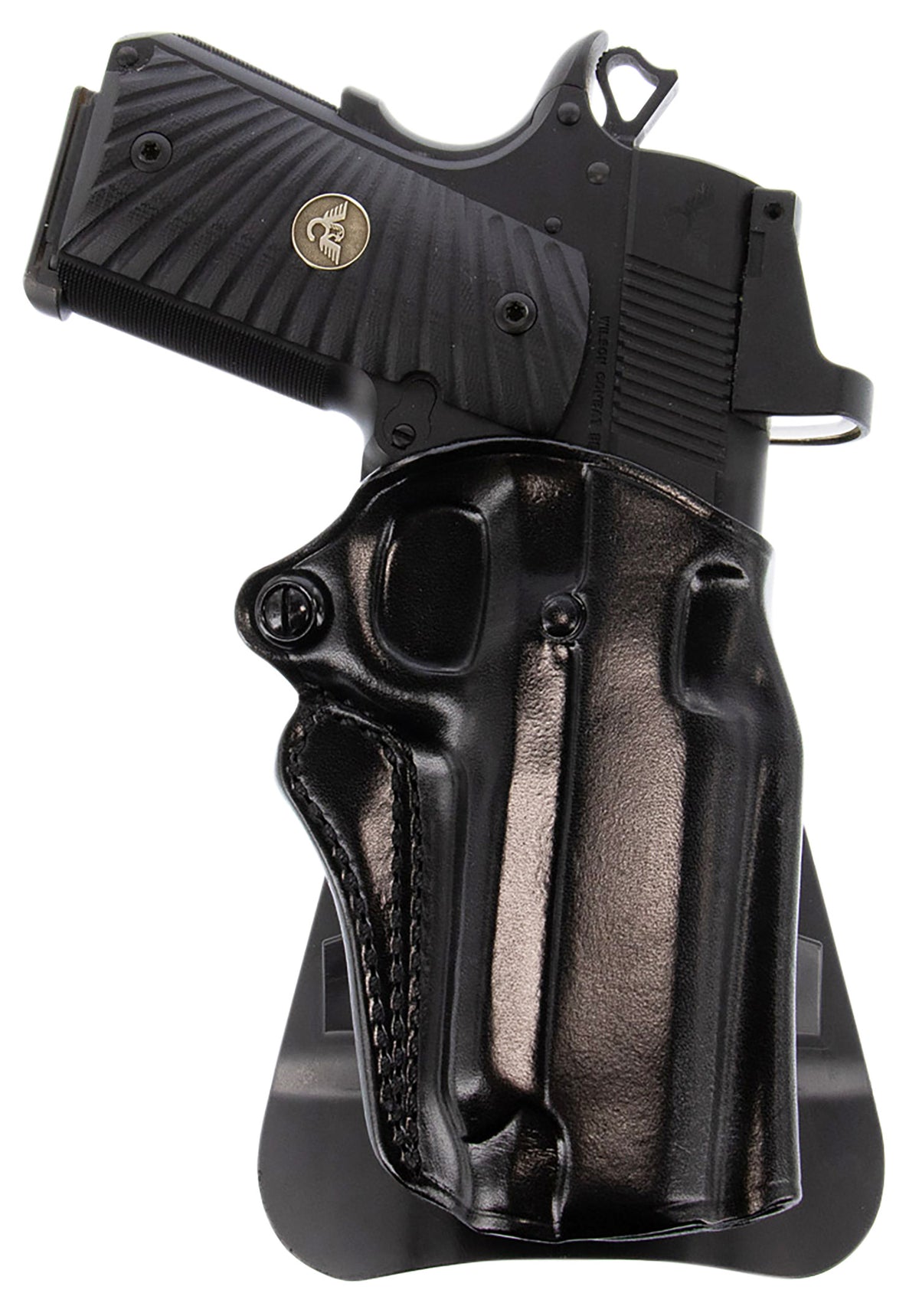 Galco Speed Master 2.0 OWB Black Leather Paddle Holster Fits 1911 5" Barrel Right Hand