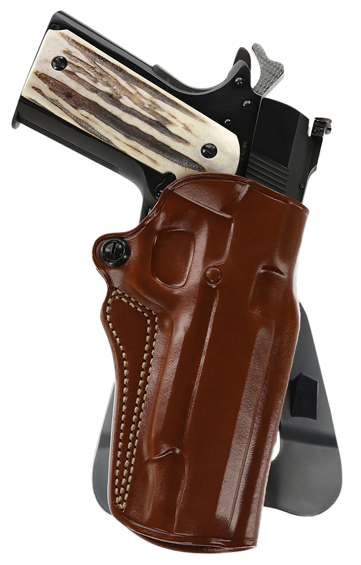 Galco Speed Master 2.0 OWB Tan Leather Paddle Holster Fits 1911 5" Barrel Left Hand
