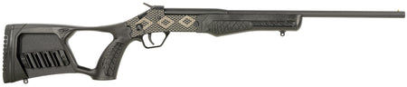 Rossi SSP1BKEN1 Tuffy Youth 410 Gauge with 18.50" Barrel, 1rd Capacity, Matte Black with Snakeskin Engraving Metal Finish & Black Fixed Thumbhole Stock Right Hand