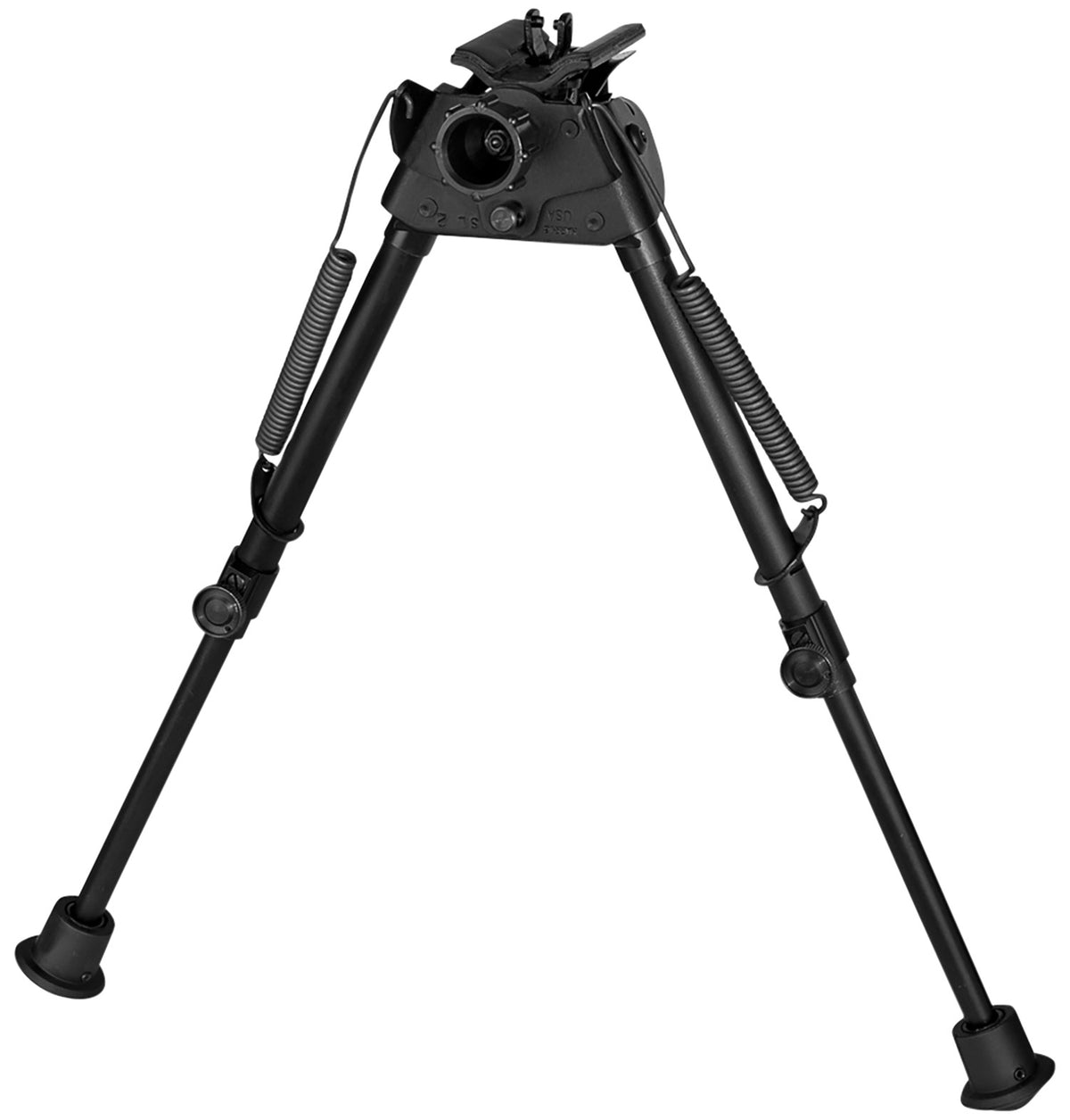 Harris Bipods S-L2 Swivel L Swivel Stud Bipod, 9-13", Self-Leveling Legs, Black Steel/Aluminum