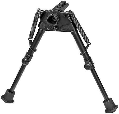 Harris Bipods S-BR2M-LOK Swivel BR M-LOK Bipod, 6-9", Self-Leveling Legs, Black Steel/Aluminum