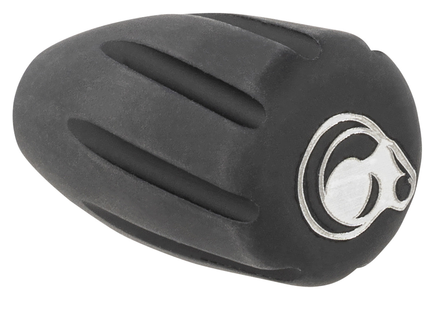 Christensen Arms 8100001900 Large Tactical Bolt Knob Black Hardcoat Anodized Aluminum with White Logo