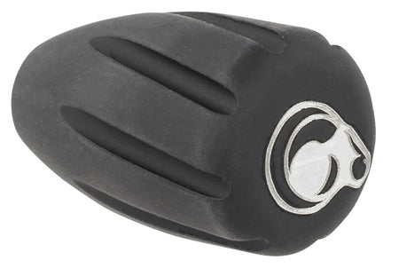 Christensen Arms 8100001900 Large Tactical Bolt Knob Black Hardcoat Anodized Aluminum with White Logo