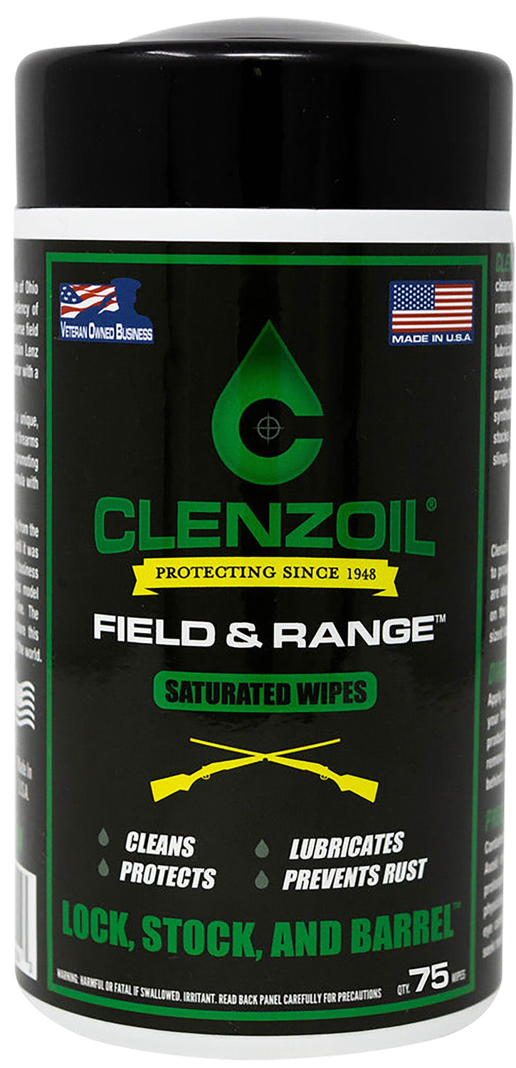 Clenzoil 2243 Field & Range Saturated Cleaning Wipes 50 Count