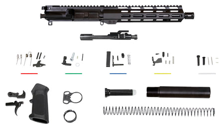 Aim Sports AR5CUB9 Complete Build Kit 5.56x45mm NATO 10.50" Black Nitride Barrel 10" M-LOK Handguard AR-15 Pistol