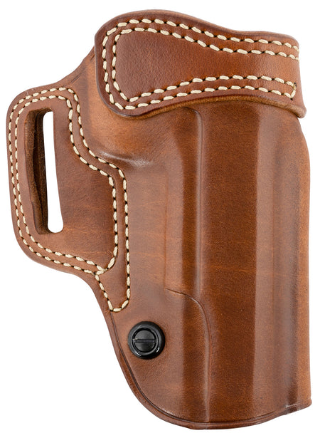 Galco Avenger OWB Tan Leather Belt Slide Holster Fits 1911 5" w/wo Red Dot Right Hand