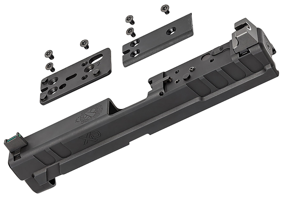 Springfield Armory XD4901 XD OSP 9mm Black Steel Slide Assembly with Optics Cut & Suppressor Height Night Sights