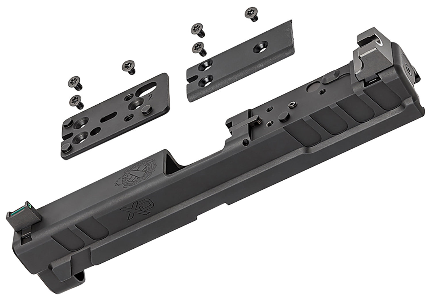 Springfield Armory XD4901 XD OSP 9mm Black Steel Slide Assembly with Optics Cut & Suppressor Height Night Sights