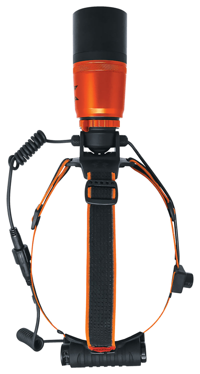 Foxpro FOXLAMP FoxLamp Hunting Headlamp Orange/Black with Red/Green/White Filter