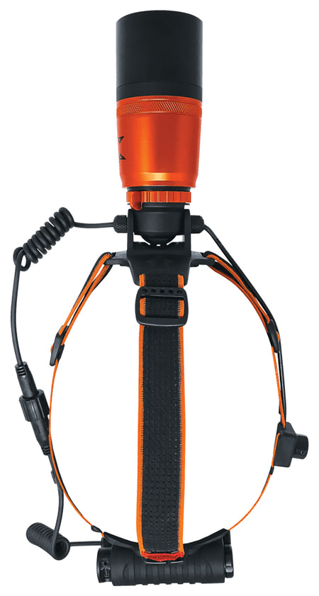 Foxpro FOXLAMP FoxLamp Hunting Headlamp Orange/Black with Red/Green/White Filter