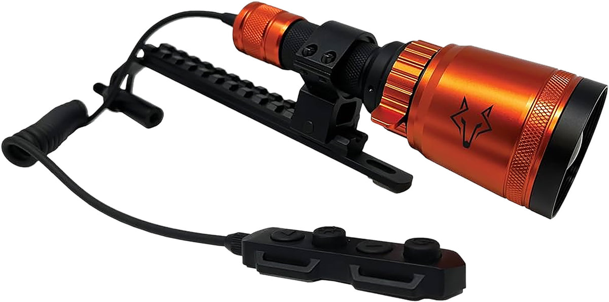 Foxpro BOWFIRE Bowfishing Light Black/Orange Multi-Color LED with Universal Bow Adapter