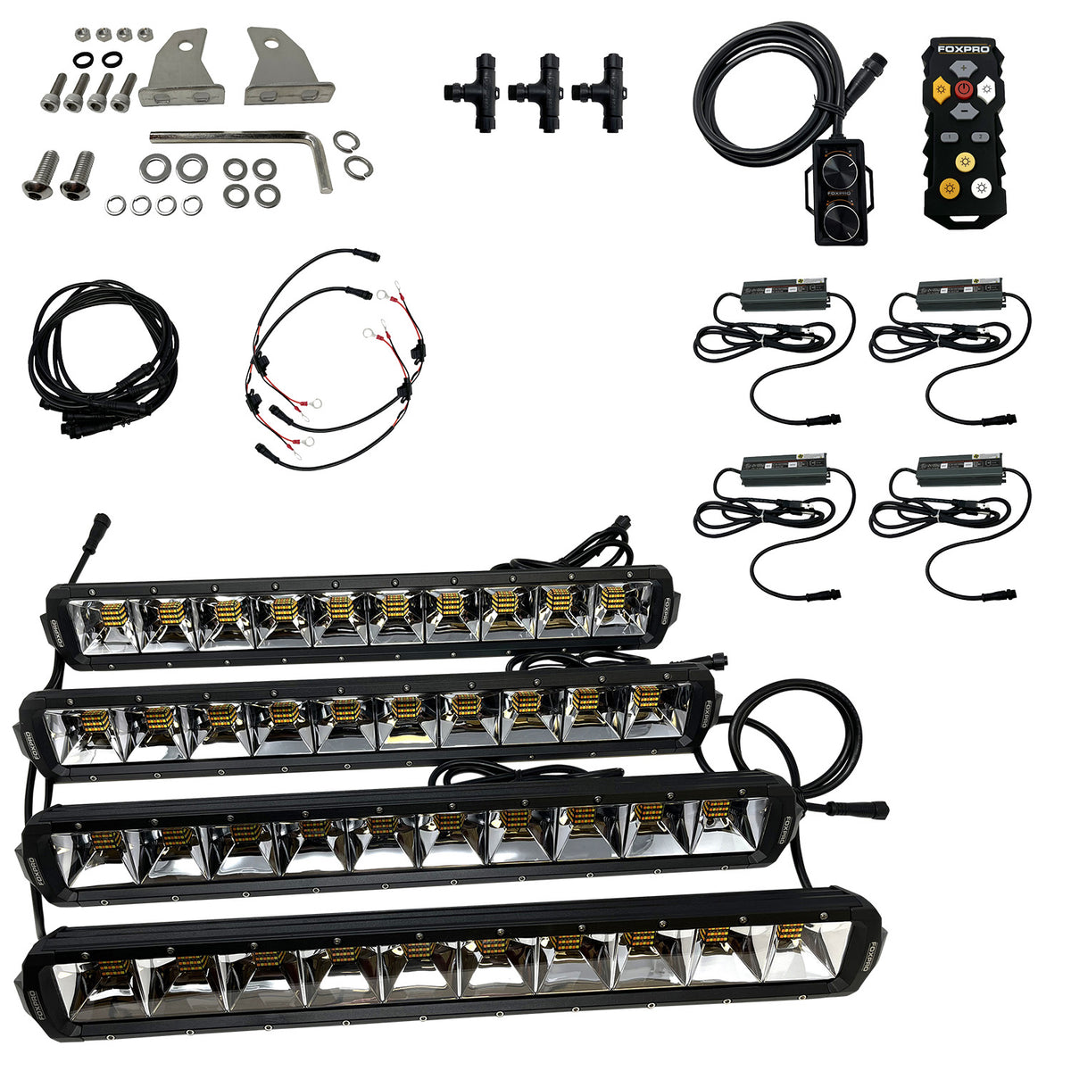 Foxpro MUDCT4KIT Mud Cutter LED Bowfishing Light Kit 2810/3380/4408 Lumens White/Amber/Mixed