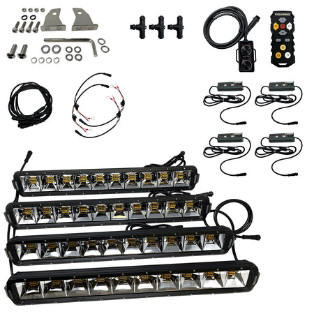 Foxpro MUDCT4KIT Mud Cutter LED Bowfishing Light Kit 2810/3380/4408 Lumens White/Amber/Mixed