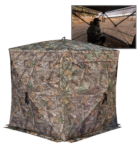 Rhino Blinds R180STRTE Rhino 180 See-Through Blind Realtree Edge 150D Mesh