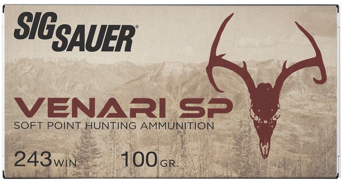 Sig Sauer V243SP10020 Venari Soft Point SP 100 Grain .243 Winchester