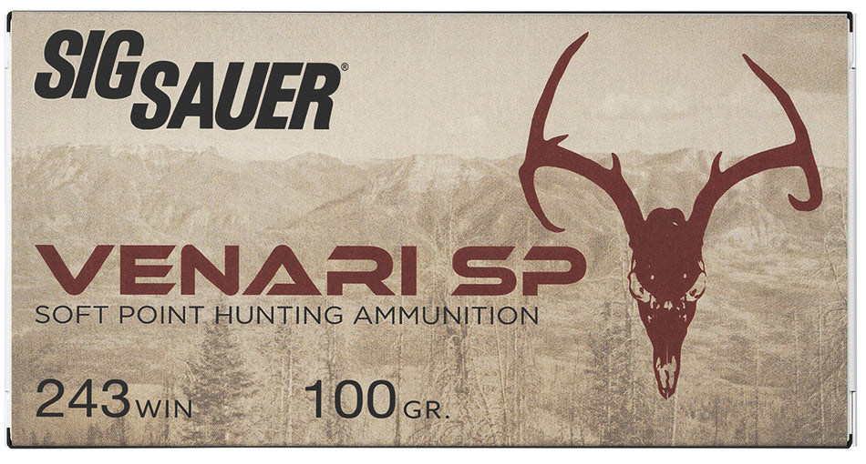 Sig Sauer V243SP10020 Venari Soft Point SP 100 Grain .243 Winchester