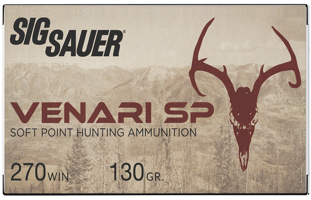 Sig Sauer V270SP13020 Venari Soft Point SP 130 Grain .270 Winchester