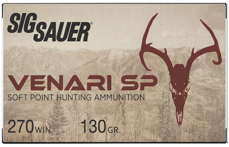 Sig Sauer V270SP13020 Venari Soft Point SP 130 Grain .270 Winchester