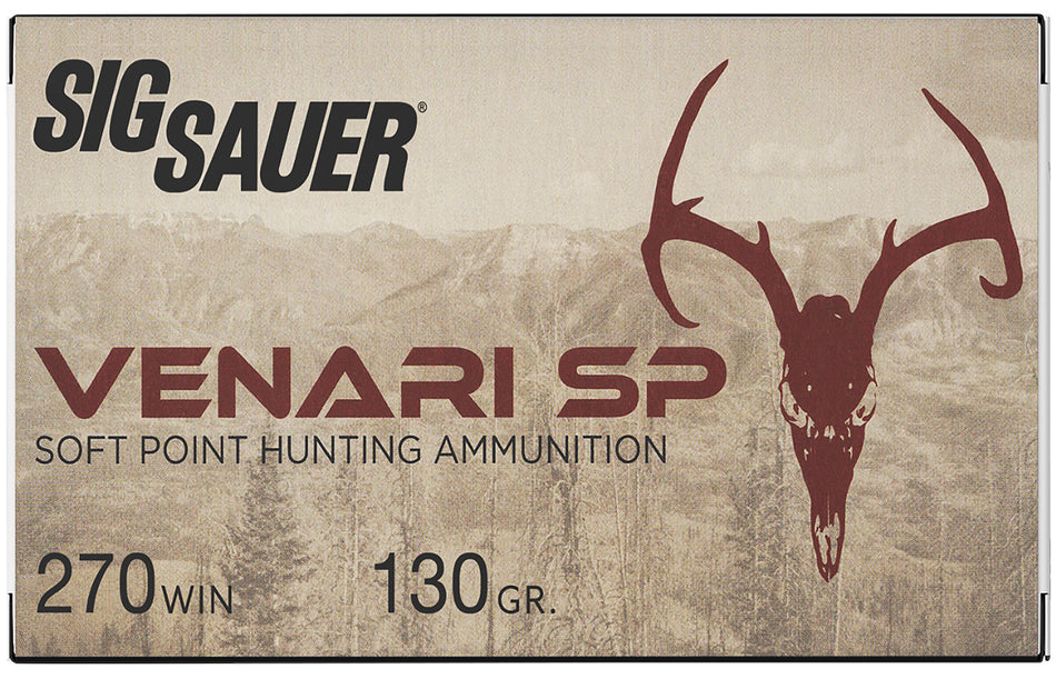 Sig Sauer V270SP13020 Venari Soft Point SP 130 Grain .270 Winchester