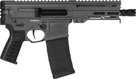 CMMG 30A0E33TNG Dissent MK4 300 Blackout 30+1 6.50", Tungsten Gray Cerakote Rec, OEM Grip, Picatinny Buffer Adapter, Zeroed Drop-In Single Stage Trigger
