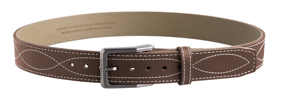 Magpul Tejas El Pistolero Chocolate Brown Bull Hide Gun Belt 46" 1.50" Wide Buckle