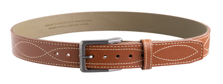 Magpul MAG127623046 Tejas El Pistolero 46" Light Brown Bull Hide Gun Belt 1.50" Wide