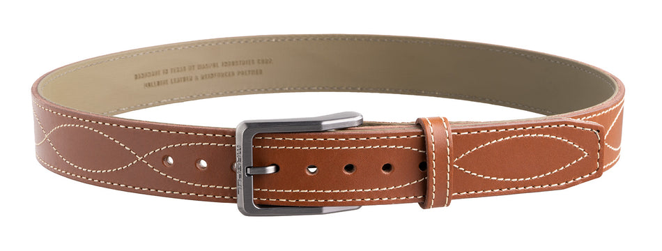 Magpul MAG127623046 Tejas El Pistolero 46" Light Brown Bull Hide Gun Belt 1.50" Wide
