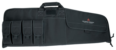 Advance Warrior Solutions RA36RCBL Raptor 36" Black Polyester Tactical Rifle Case with 4 Mag Pouches