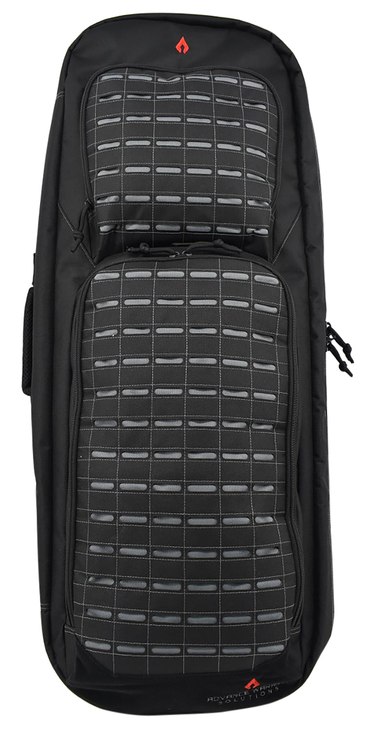 Advance Warrior Solutions FR36RBPBL/GR Frame 36" Black Polyester Tactical Rifle Backpack, Molle Front