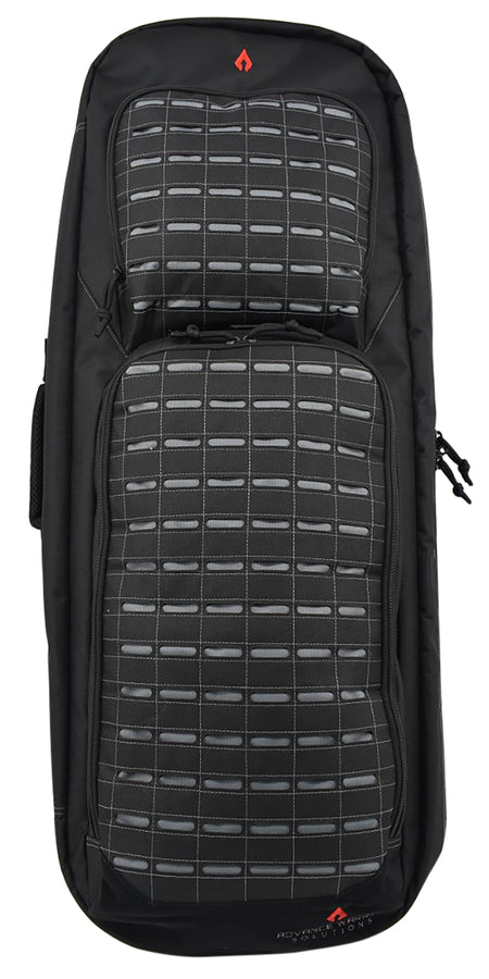 Advance Warrior Solutions FR36RBPBL/GR Frame 36" Black Polyester Tactical Rifle Backpack, Molle Front