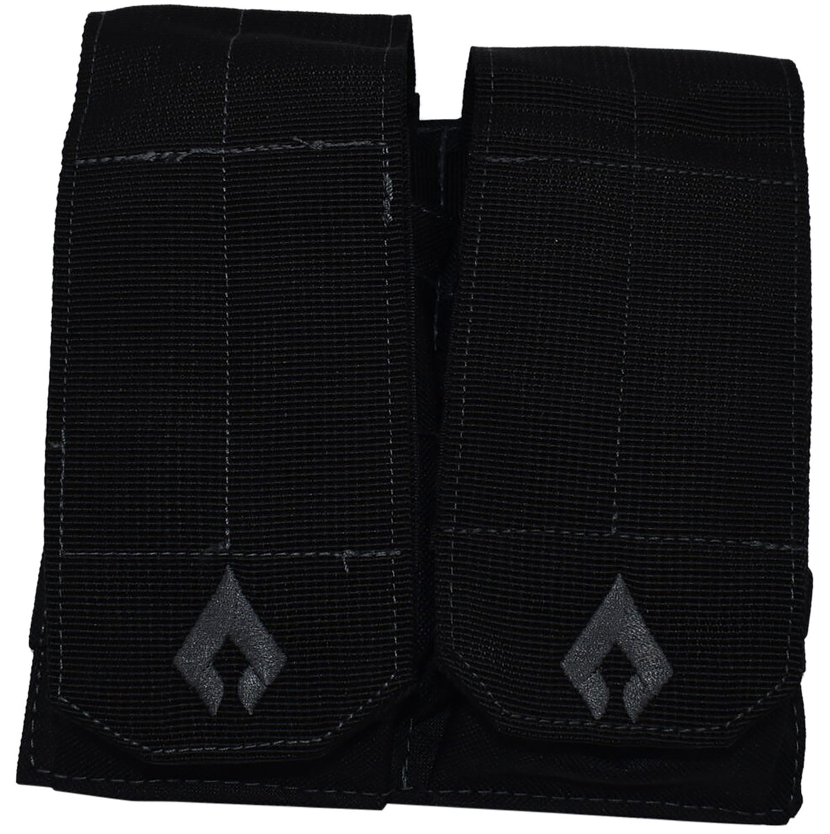Advance Warrior Solutions AROTTMPBL Double Mag Pouch Open Top AR Style Black MOLLE